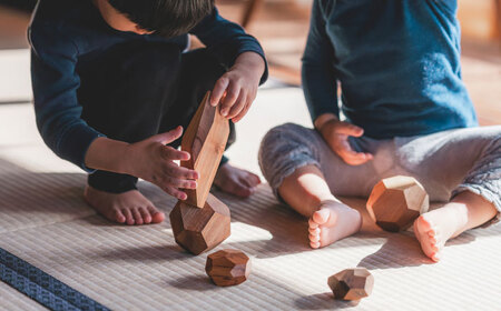 出雲玩具【 鉧 】杉～私たちの想いを込めた積み木～