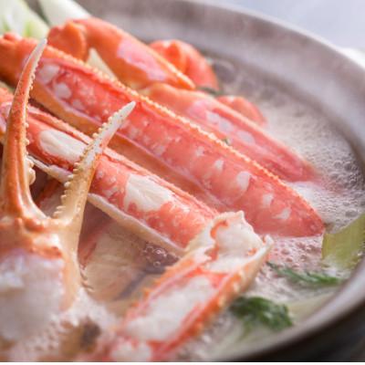 ふるさと納税 京丹後市 松葉ガニのかにすき2人前セット (中サイズ650g〜750g 1杯)