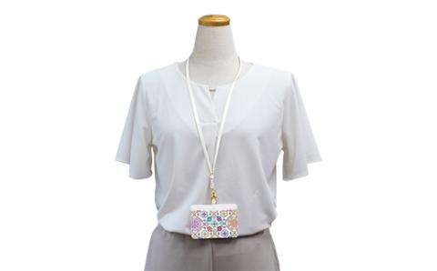 【浅草文庫】IDケース〈ふくろう柄〉(カラー：サンライズ) サンライズ（ピンク系）