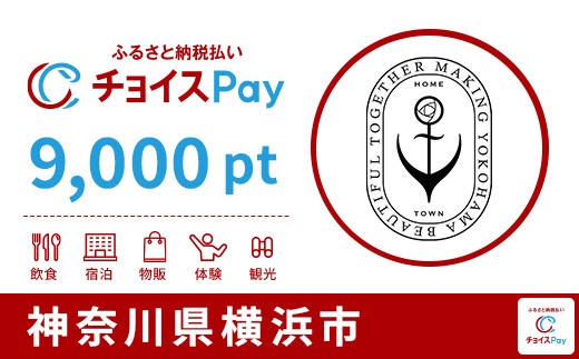 
                  横浜市チョイスPay 9,000pt【会員限定のお礼の品】
                