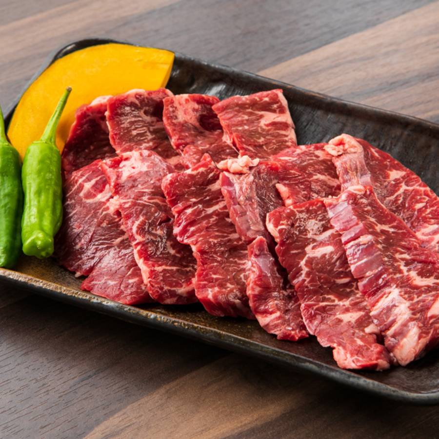 ＜山樹＞「牛ハラミ」焼肉用（タレ付）500g