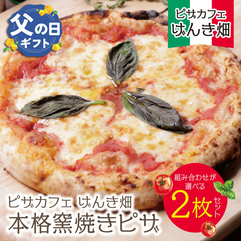 【ふるさと納税】 げんき畑 ピザ 2枚セット＜赤のマルゲリータ＆お好みのピザ＞2枚セット 最短発送 ピッツァ ピザ 専門店 食べ比べ セット 手作り 惣菜 人気 簡単 冷凍 U24