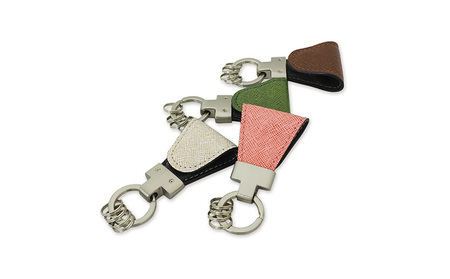 【革製品　キーリング】「Key Clip（キークリップ）」～カカオ～　キーホルダー キーケース