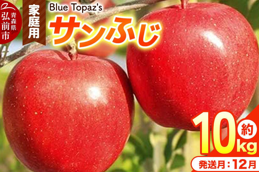 【26年12月発送】りんご サンふじ【家庭用】約10kg 先行受付 青森県 弘前市 [先行予約 アップル おいしい ふじ りんご 果実 果物 赤色 津軽 糖度 美味 林檎]