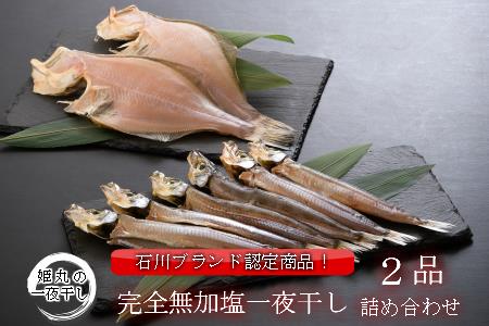 【 5月 ～ 6月 発送 】 【 完全 無加塩 】 姫丸の一夜干し 2品 詰め合わせ 約 300g × 2種類 計 600g 干物 セット メギス ハタハタ 赤ガレイ など お届け内容 おまかせ 季節 限定 魚 魚介 新鮮 鮮度 高級 贈答 伝統 製法 冷蔵 姫丸 獲れたて オリジナル セット こだわり 逸品 晩酌 能登 石川県 羽咋 [C018_N1]