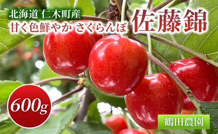 さくらんぼ 600g 佐藤錦 L～2Lサイズ サクランボ