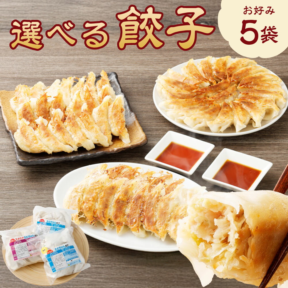 【ふるさと納税】冷凍餃子 5袋 （ 選べる5袋 ） 餃子 ぎょうざ ギョウザ ギョーザ 冷凍 小分け 惣菜 おかず 国産 岐阜県 美濃加茂市 送料無料