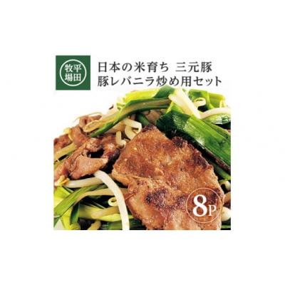 ふるさと納税 酒田市 【平田牧場】三元豚◆豚レバニラ炒め用セット　190g(豚レバー150g、たれ40g)×8パック
