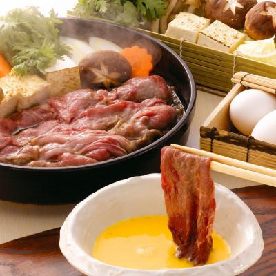ふるさと納税 久留米市 筑後船小屋牛モモすき焼き 400g【福岡県産】よしおかのたれ付き |  | 01