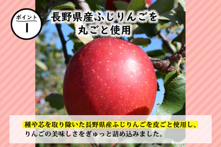 長野県産ふじりんごを丸ごと使用！ 信州りんごアイス 8個セット