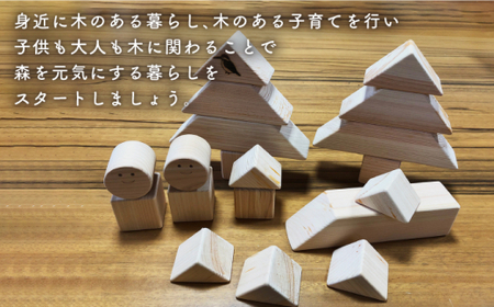 【ひのきで「木育」】那珂川市産 ひのきのつみき＜大匠建設 木のお店＞那珂川市/積み木/檜/ひのき/木育 22000 22000円 ［GAJ001]