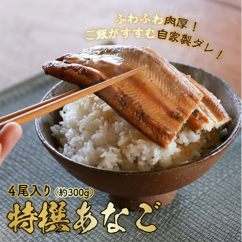 【ふるさと納税】穴子 焼き穴子 4尾入 300g 蒲焼き 小分け 真空パック 厳選 特選 不揃い 小ぶり 魚貝類 魚介類 おかず 和食 魚料理 青島 冷蔵 冷蔵配送 岡山 岡山県 瀬戸内市