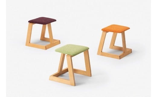 
                  【3色から選べる】ハンの木の家具 スタッキングスツール（布座）
                