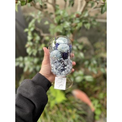 ふるさと納税 枚方市 【青系】天球bottle flowers　Lsize |  | 02