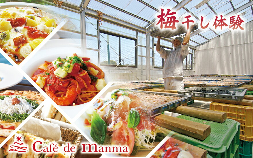 【ふるさと納税】 カフェドマンマ食事券1500円分＆梅干し作業体験チケット | 和歌山 みなべ町 梅 ウメ 梅干し チケット