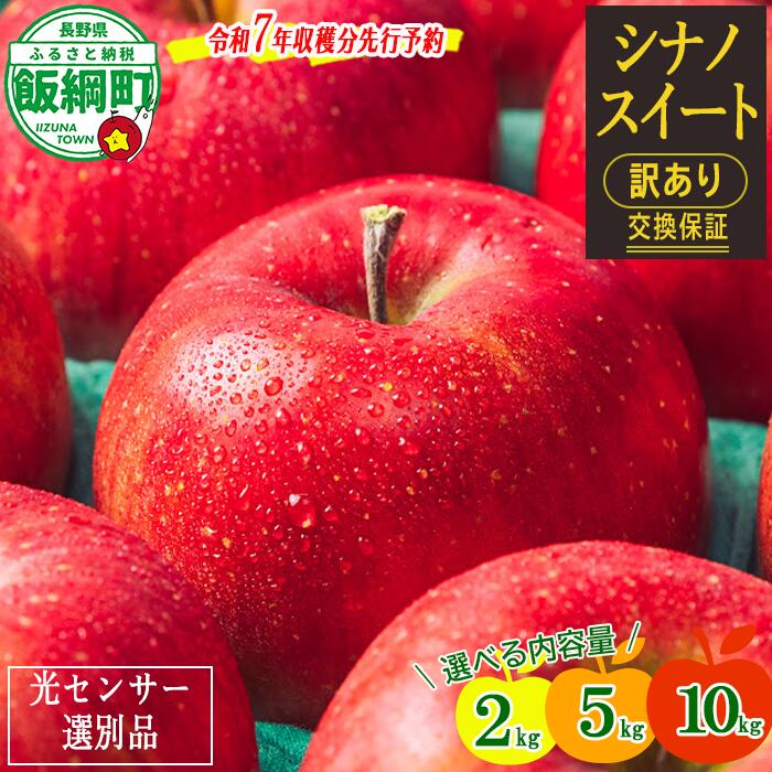 【令和6年度先行予約品】 りんご 果物 訳あり 3kg 5kg 10kg 交換保証 シナノスイート 長野 感謝りんご 光センサー選果品 くだもの 不揃い 規格外 傷あり 家庭用 フルーツ 5キロ 産地直送 9000円 R6年 10月 〜 11月 発送予定 長野県 飯綱町 {*}