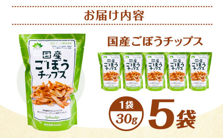 ごぼうチップス 30g×5袋 野菜 チップス スナック 菓子 愛西市 / 清水食品株式会社[AEAJ006]