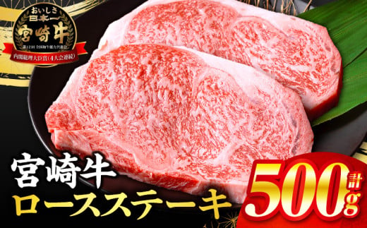 【2025年5月発送予定】【数量限定】宮崎牛ロースステーキ250g×2 合計500g_M132-014-may