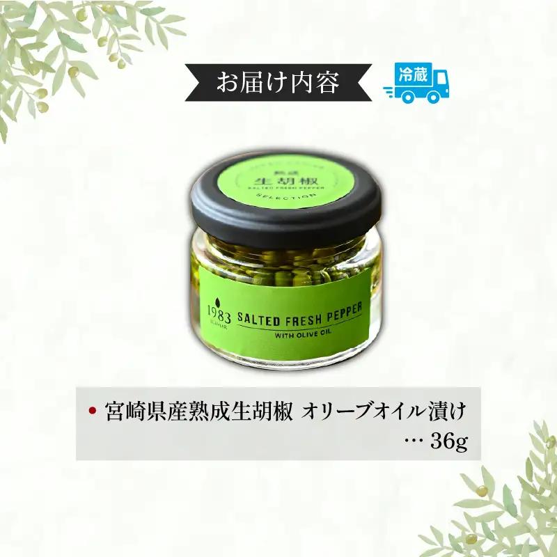 【料理王国100選 2023優秀賞受賞】熟成生胡椒(36g)オリーブオイル漬け 国産 生胡椒 胡椒 粒胡椒 生粒胡椒 こしょう 生こしょう 粒こしょう 粒 熟成 オリーブ オリーブオイル オリーブオイ