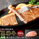 【ふるさと納税】黒樺牛 肉厚サーロインステーキ 300g 肉 お肉 牛肉 黒毛和牛 和牛 ステーキ サーロイン 国産 冷凍 熊本県 送料無料