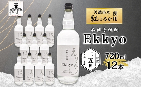 芋焼酎 えっきょう 25度 紅はるか 芋焼酎【720ml×12本】