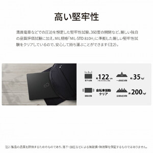 パソコン 富士通  LIFEBOOK WQ1/K1  Windows11 Intel Celeron N4500 メモリ8GB 約128GB フラッシュメモリ Officeなし