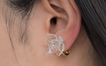 イヤリング iriser ミズアオイ | イヤリング アクセサリー レディース