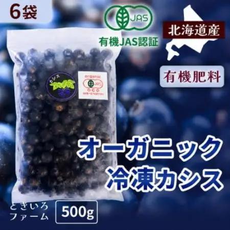 有機JAS認証北海道帯広産 冷凍カシス 3kg(500g×6袋)【配送不可地域：離島】【1746267】