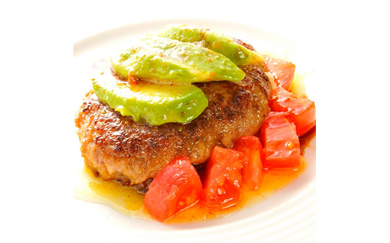 No.291 【毎月定期便6回】牛善黒黒ハンバーグ180g×6個