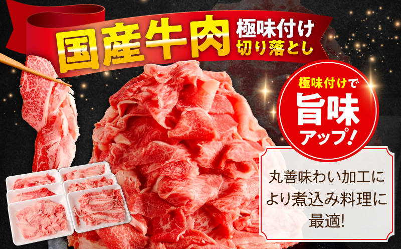 【定期便】国産 牛肉 切り落とし 1.2kg×全3回 総量 3.6kg【国産 牛肉 氷温熟成×極味付け 訳あり サイズ不揃い カレー 牛丼 野菜炒め 肉じゃが 家計応援 毎月配送コース】
