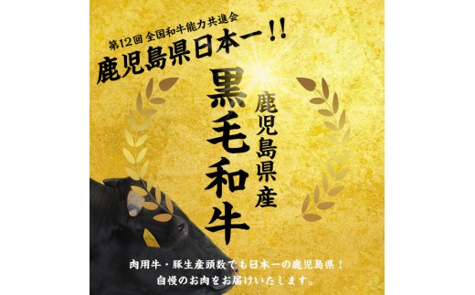 【2026年12月発送予定】鹿児島県産黒毛和牛赤身モモスライス (計1050g・525g×2P) a5-264-up-12