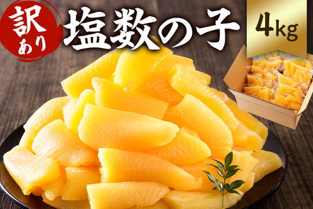 【訳あり】 小分け 塩数の子 4kg（400g×10袋） mi0012-0062 小分け おせち 正月 真空ﾊﾟｯｸ