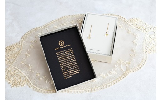 こがこもれびあーと　ピアス（ホタル）※着日指定可 ※ギフト対応可 | 耐熱 ガラス アクセサリー ランプワークファクトリー 職人 繊細 フォーマル カジュアル ピアス 20代 30代 40代 ギフト 