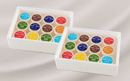 海軍さんの宝箱 ジェラート詰め合わせ24個入り(7種) ミルク ブルーベリー チョコレート キャラメル 抹茶 いちご マンゴー おまかせ アイスジェラートアイスジェラートアイスジェラートアイスジェラー