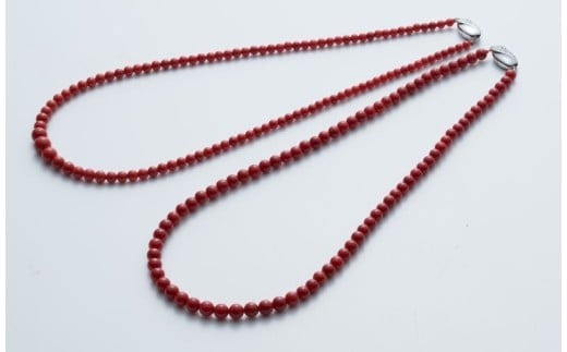 【ふるさと納税】 赤サンゴ 丸玉 ネックレス | アクセサリー ネックレス ジュエリー 珊瑚 赤珊瑚 宝石 サンゴ プレゼント クリスマス バレンタイン カジュアル レディース シンプル 贈答用 人気 高価 高級 おすすめ ふるさと納税サンゴ ふるさと納税ネックレス 高知県 室戸市