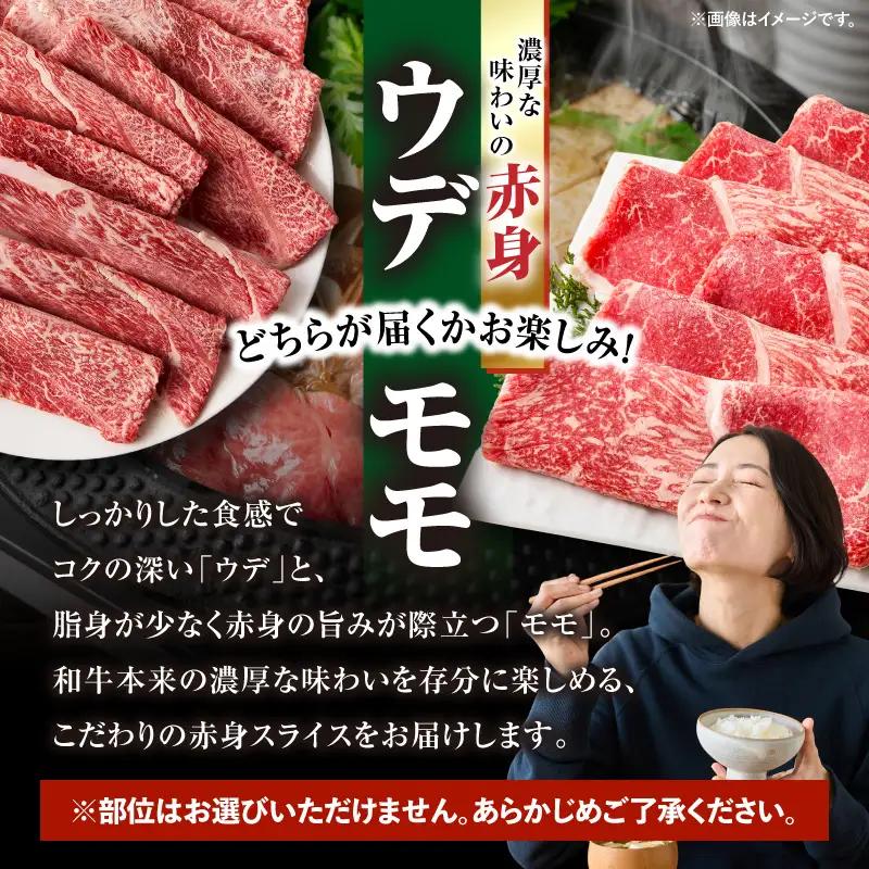 【ふるなびWEEK対象】鹿児島県産黒毛和牛赤身（ウデorモモ）スライス 1kg（500g×2P） KN176-001-02-cpf 牛 肉