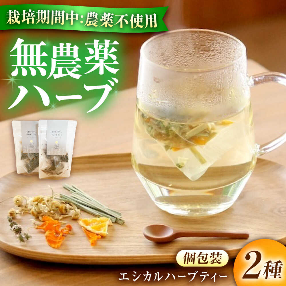 【ふるさと納税】エシカルハーブティー2種セット ハーブ ハーブティー 紅茶 ティー ハーブティ ティーバッグ エシカル 1包 オーガニック おすすめ 人気 ノンカフェイン 健康 美容 ギフト 贈り物 詰め合わせ 飲み比べ 広島県福山市/株式会社Herbal Style[BAFV002]