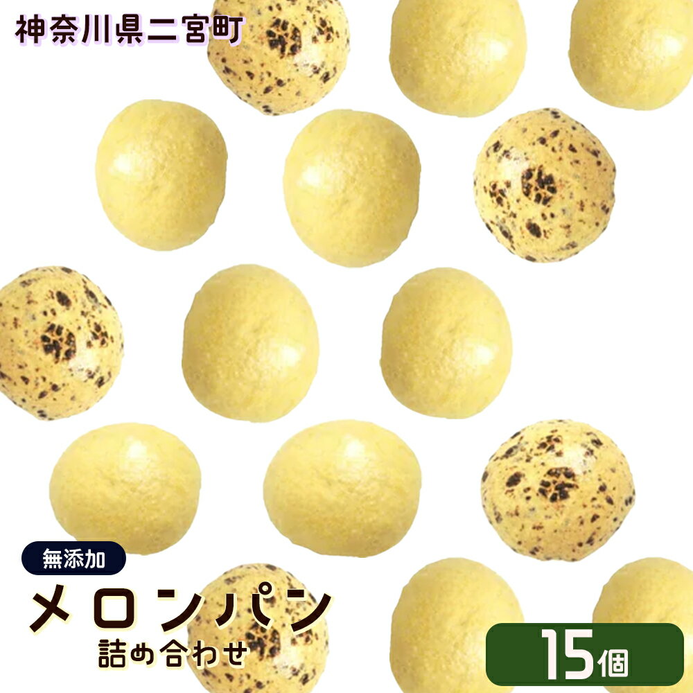 【ふるさと納税】 無添加メロンパン詰め合せ　15ヶ入り ／ めろんパン チョコ クリーム入り 国産小麦粉 神奈川県 特産品 無添加 メロンパン 国産小麦 手づくり 詰め合わせ 15個 冷凍 おやつ 朝食 ティータイム チョコ入り クリーム入り 食感 香ばしい 安心素材 No.009