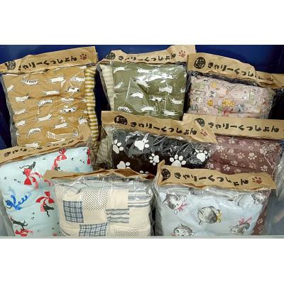 ふるさと納税 茨木市 【チームしっぽ】手作りキャリーケース用クッション |  | 01