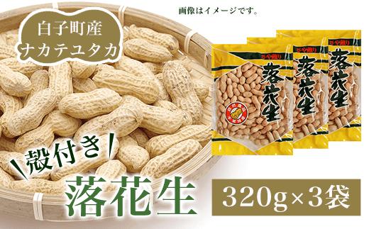 
【先行予約10月下旬発送】白子町産ナカテユタカ 殻付き落花生 320g×3袋（A）ふるさと納税 落花生 落花 殻付き ナカテユタカ ３袋 千葉県 白子産 320ｇ×３袋（A） ピーナッツ バター 千葉県 おやつ コーヒー 年越し おせち 手土産 送料無料 SHJ001
