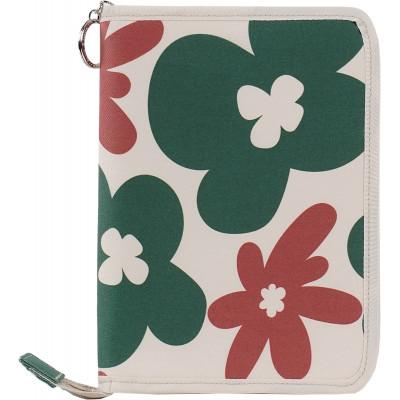 ふるさと納税 島原市 マルチケース(ファスナータイプ)北欧フラワー グリーン Rモデル 1個