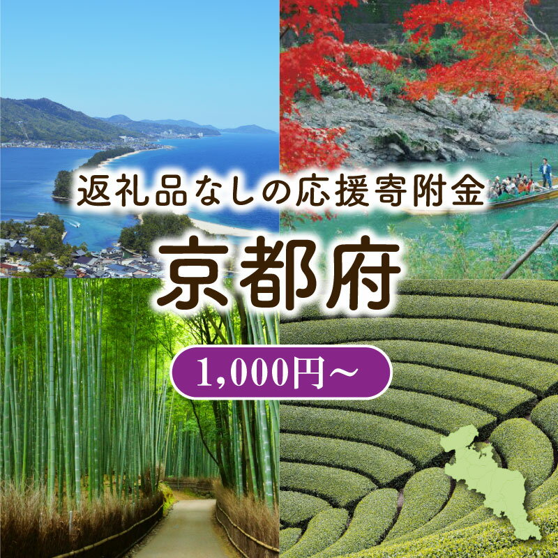 【ふるさと納税】 京都府 返礼品なし 応援寄付金 1,000円～ / 寄附 寄付金 寄附のみ ふるさと応援 地域支援 京都府 京都