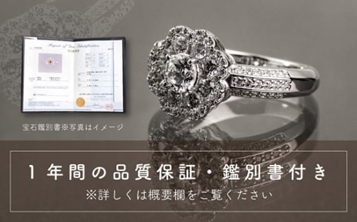 ダイヤ 指輪 pt900 ダイヤモンド リング 1.04ct 鑑別書 保証書 ケース 付 ジュエリー アクセサリー 宝石 プラチナ ギフト プレゼント 贈り物 記念日 お祝い 誕生日 人気 高級 山梨