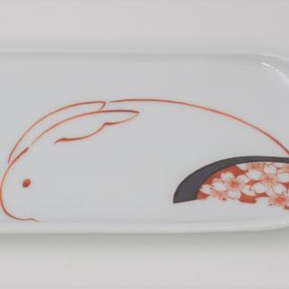 深川製磁 有田焼 ＳＡＫＵＲＡ ペア一文字皿 A50-216_イメージ4