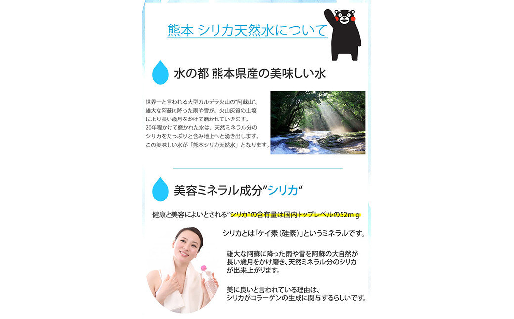 【定期便6回】シリカ天然水 500ml×24本 計144本