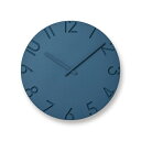 【ふるさと納税】CARVED COLORED / ブルー（NTL16-07 BL） レムノス Lemnos 時計　【工芸品 装飾品 民芸品 工芸品 伝統技術 インテリア】　お届け：※申込状況によりお届け迄1～2ヶ月程度かかる場合があります。