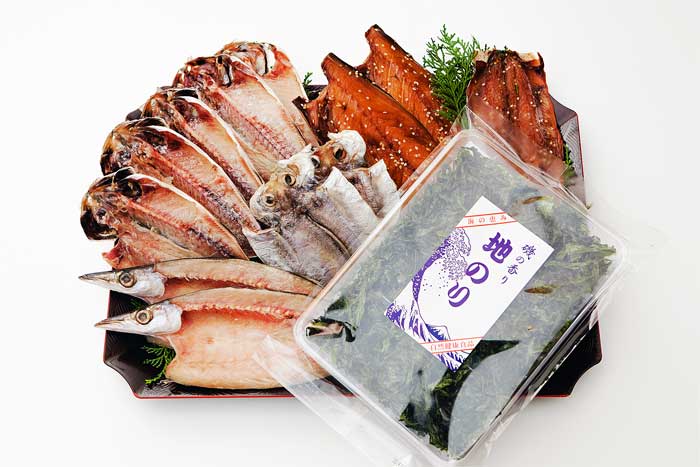 【ふるさと納税】自家製干物と地のりの詰め合わせ