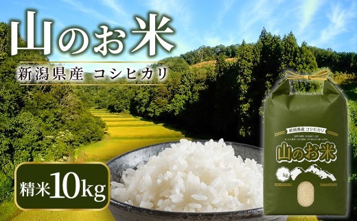 山のお米　新潟県産コシヒカリ精米10kg（5kg×2袋）