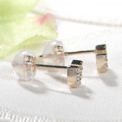 ふるさと納税 甲府市 K10YG 馬蹄ダイヤモンドピアス(Fpe002) |  | 01