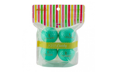 ゴルフボール KIRA candy ターコイズ 12球入 (4個×3袋）レディース キャスコ kasco